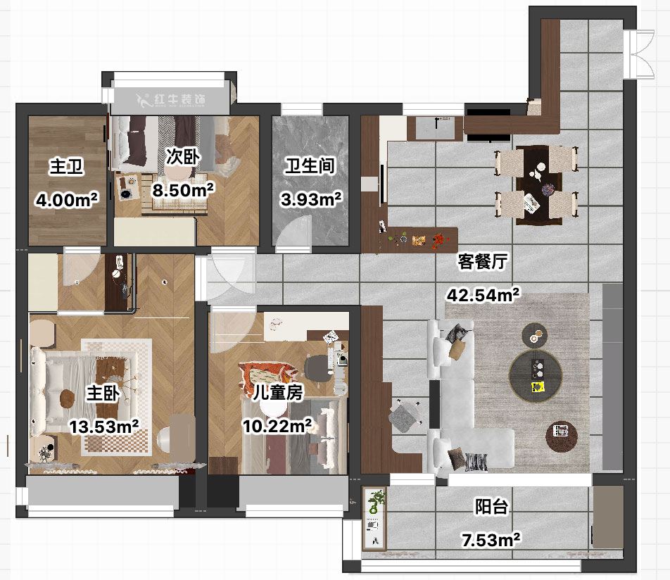 賈庭｜中(zhōng)海南山(shān)印1-2004-120㎡-法式複古風格｜3室2廳1廚2衛｜精(jīng)裝(zhuāng)修改造｜定制家｜全包9